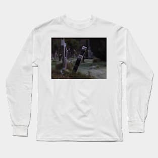 Tilted Gravestone Long Sleeve T-Shirt